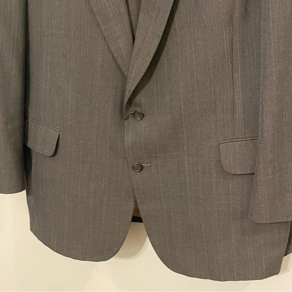 Vintage Garrison Park Men’s 2 Piece Suit Blazer and Pants - Gray Size 46R - Picture 5 of 10